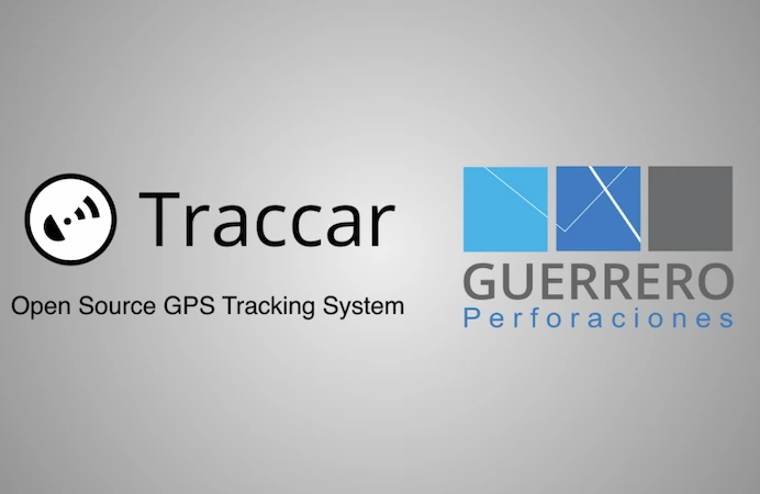 Screenshot of GPS tracking system for Perforaciones Guerrero